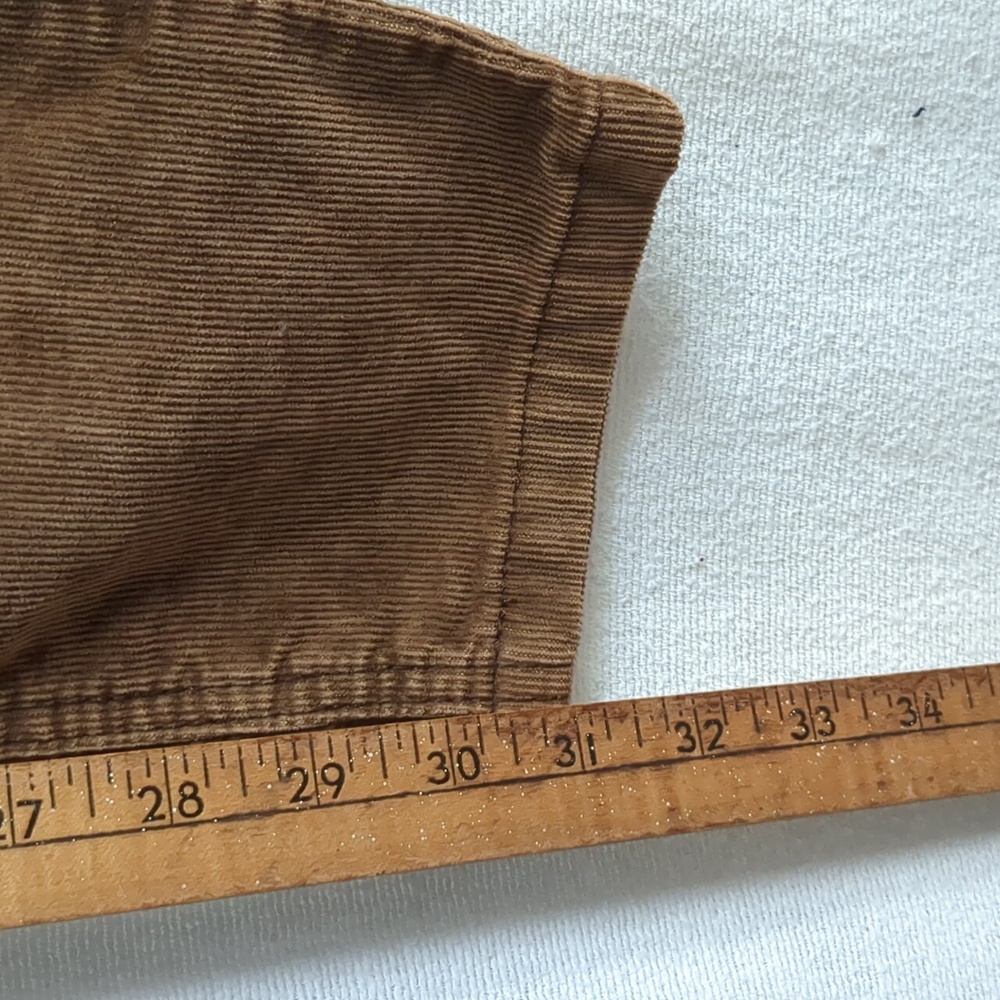 EUC Free People Corduroy Low Rise Skinny Jeans Size 28 Brown Soft Fabric - Picture 10 of 11